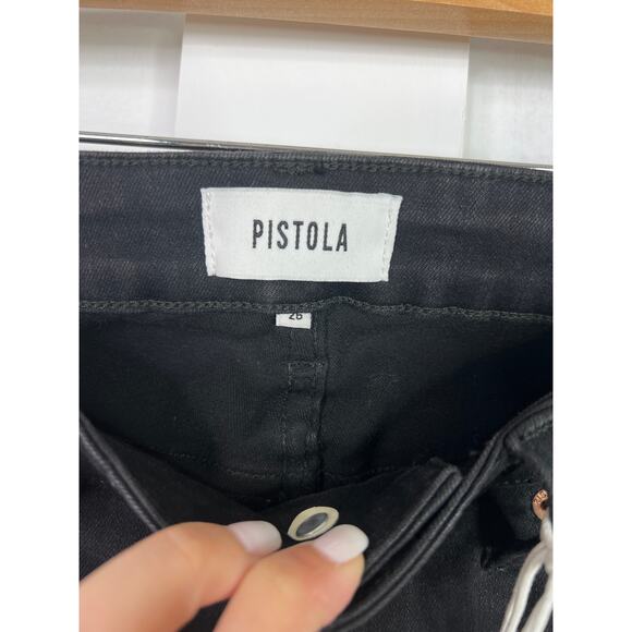 NWT Pistola Audrey Mid-Rise Skinny Denim Jean Jet Black Women's Size: 26 - Picture 6 of 8